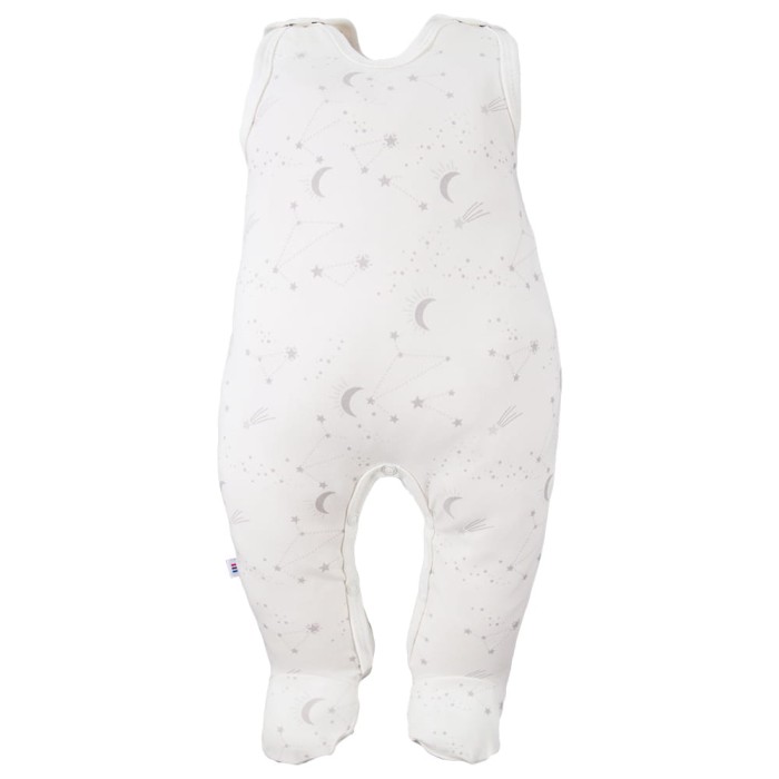 3er-Pack graue Baby-Schlafstrampler mit Sternchenmotiv