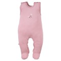 3-pack romper suit pink with flower pattern