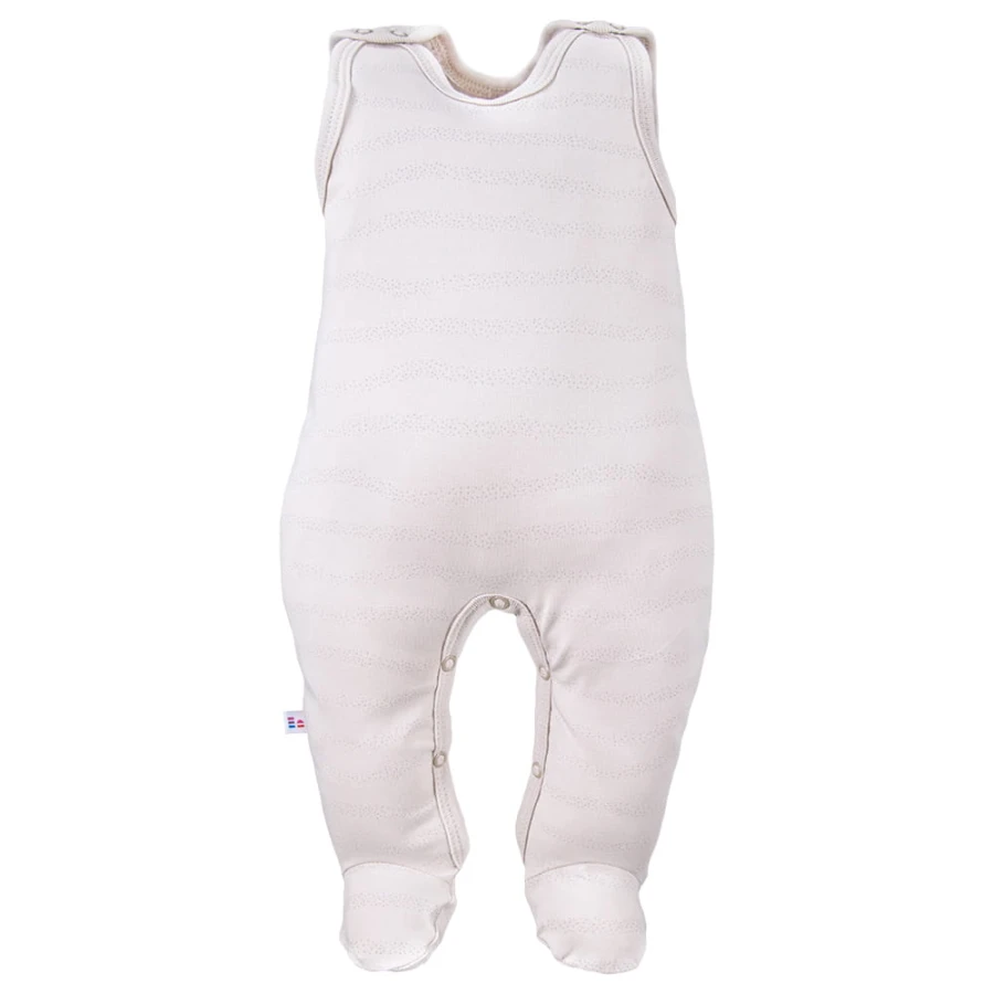 3er-Pack Baby-Schlafstrampler in Beige mit Bärenmotiv