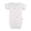 Ecrufarbenes Baby-Wickelbody mit Sternchen