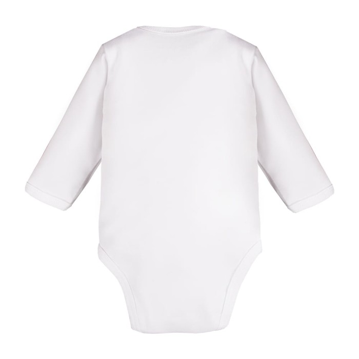 Kinderbody mit langen Ärmeln und Knöpfen, weiß