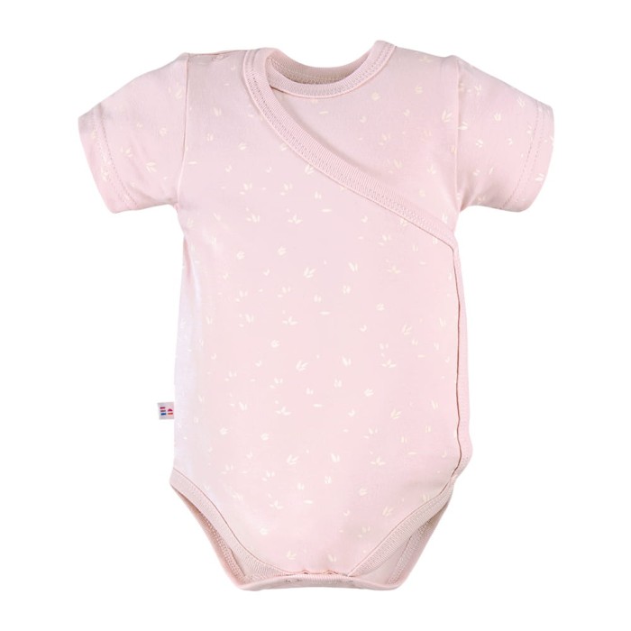 Rosa Wickelbody mit Blumenmuster