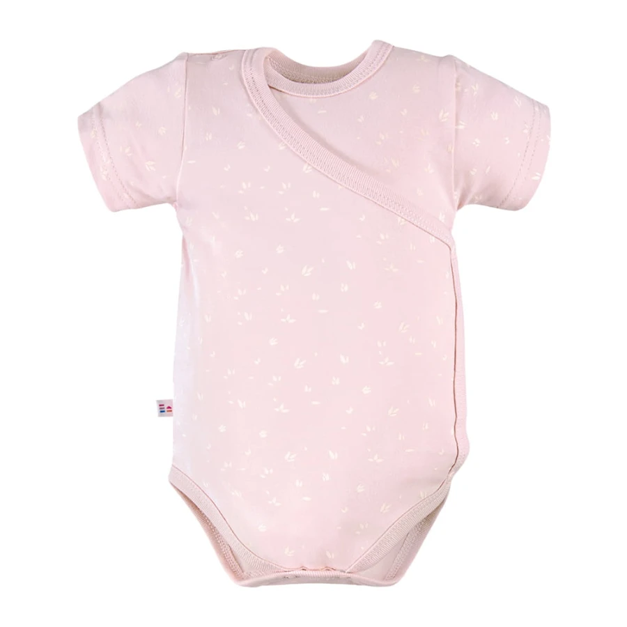 Rosa Wickelbody mit Blumenmuster