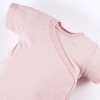 Rosa Wickelbody mit Blumenmuster