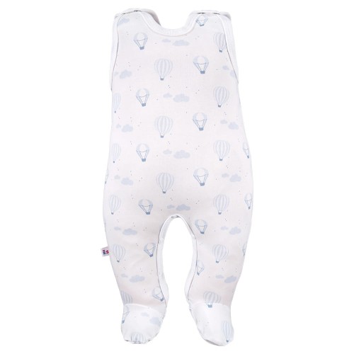 Romper suit blue with balloon pattern
