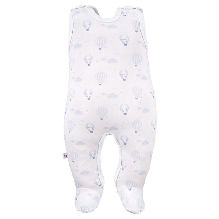 Weißer Baby-Schlafstrampler mit Ballons