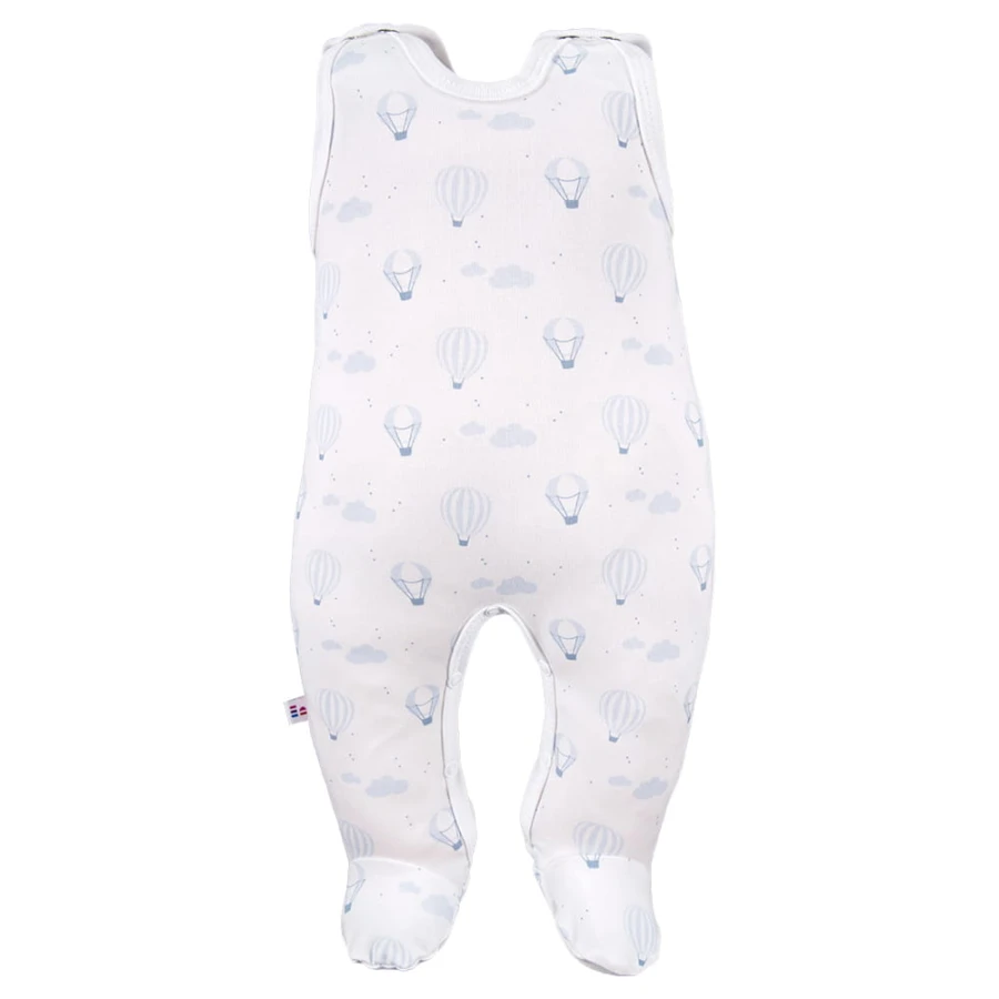 Weißer Baby-Schlafstrampler mit Ballons