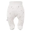 Baby-Halbstrampler in Ecru mit Sternchen
