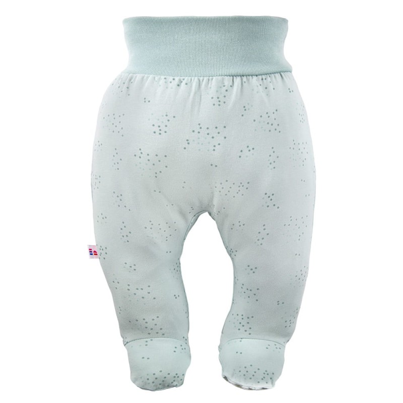 Grüner Halbstrampler mit zartem Aufdruck