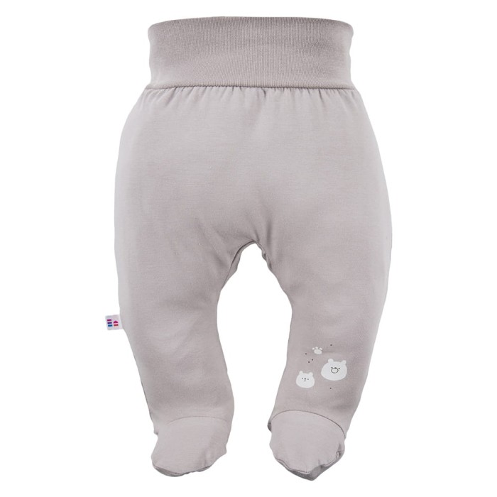 Halbstrampler mit Bärenmotiv in Beige