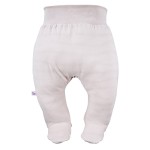 Beigefarbener Halbstrampler mit zartem Aufdruck