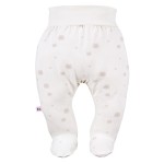 Baby-Halbstrampler in Ecru mit Bärenmotiv