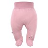 Rosa Baby-Halbstrampler mit Blumenmotiv