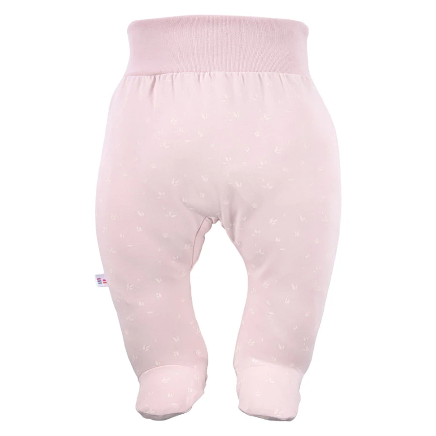 Rosa Baby-Halbstrampler mit Blumenmuster