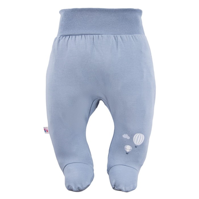 Blauer Baby-Halbstrampler mit Ballonmotiv