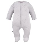 Grauer Baby-Strampler mit Sternchenmotiv