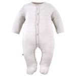 Baby sleepsuit with delicate print all over beige
