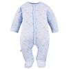 Blauer Baby-Strampler mit Wolkenmotiv