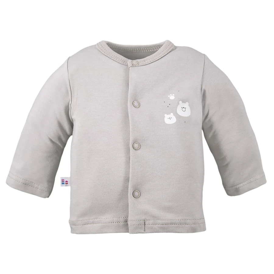 Kinder-Jäckchen mit Bärenmotiv, beige
