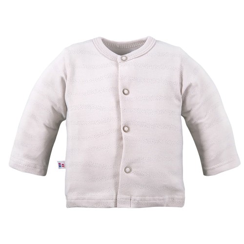 Kinder-Jäckchen mit zartem Aufdruck, beige