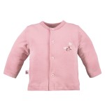 Kinder-Jäckchen mit Blumenmotiv, rosa