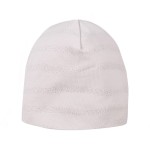 Baby hat with delicate print all over beige