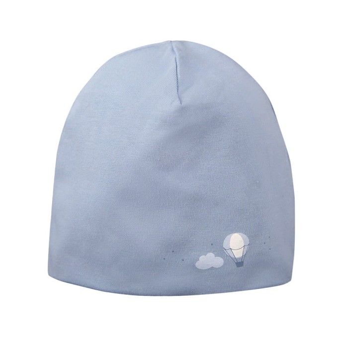Blaue Kinder Mütze mit Ballonmotiv