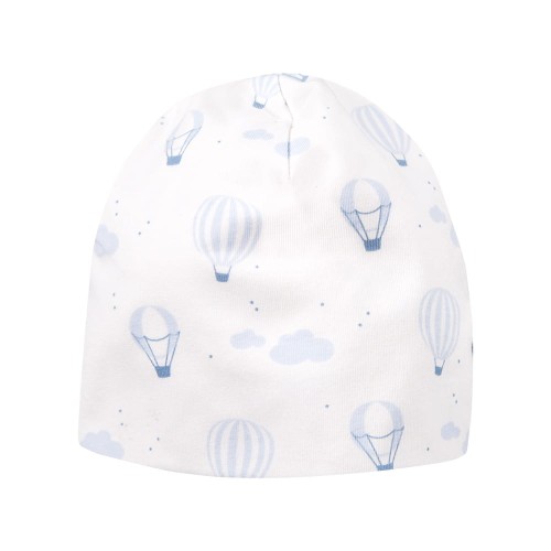 Baby hat white with ballon pattern
