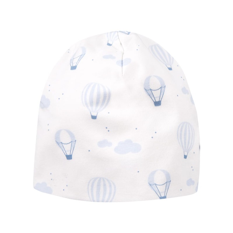 Baby hat white with ballon pattern