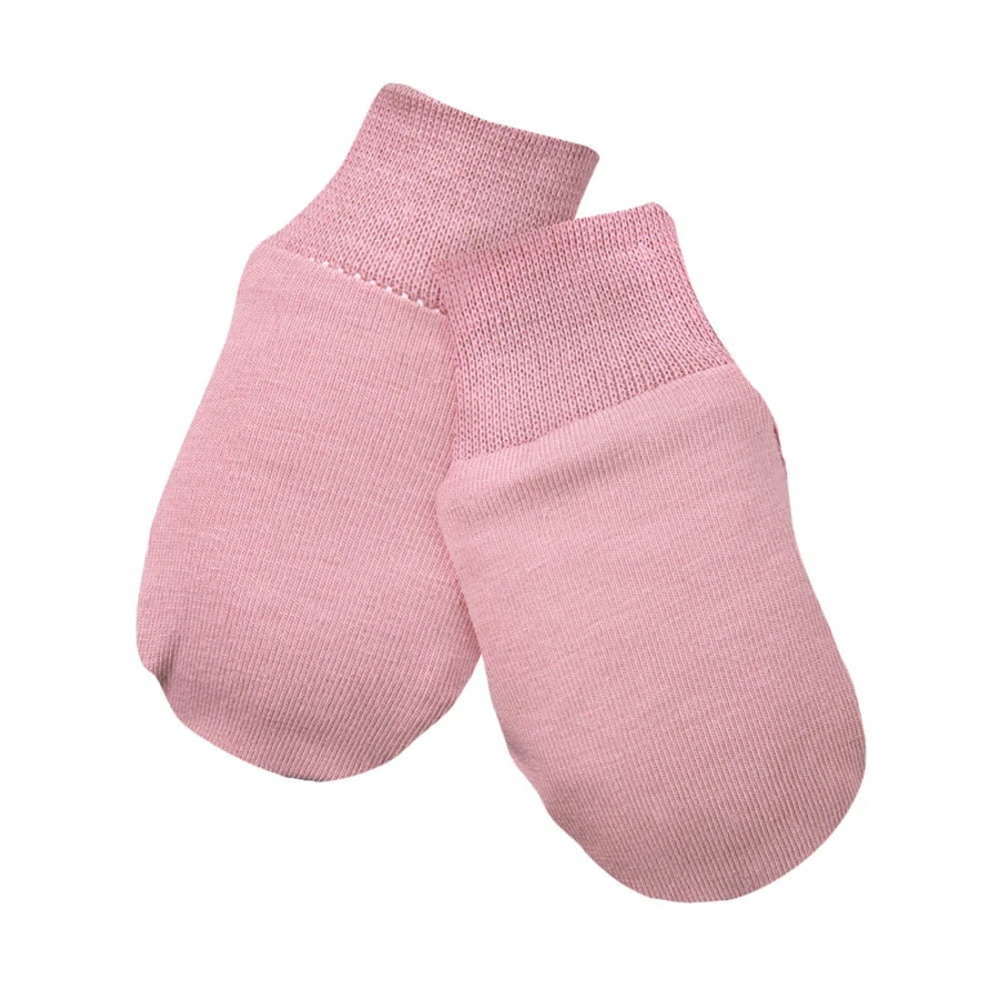 Babyhandschuhe rosa 3er-Pack mit Blumenmotiv