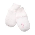 Baby gloves 3-pack pink with flowe pattern
