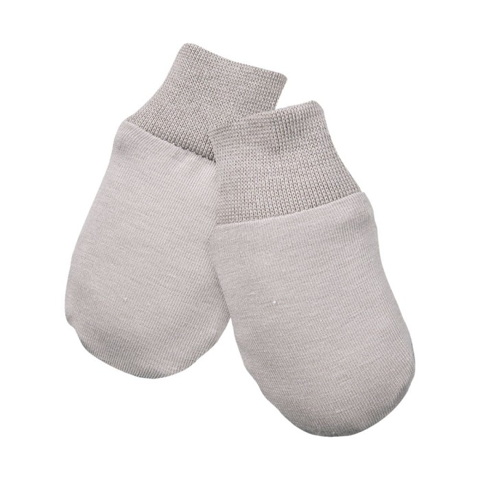 Babyhandschuhe beige 3er-Pack mit Bärenmotiv