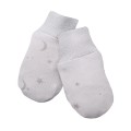 Baby gloves 3-pack gray with star pattern