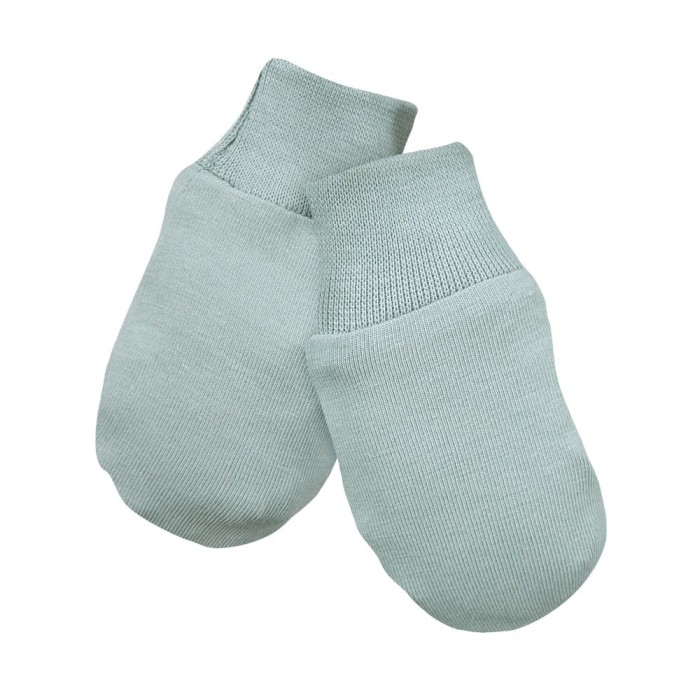 Grüne Babyhandschuhe, 3er-Pack mit Blattmotiv