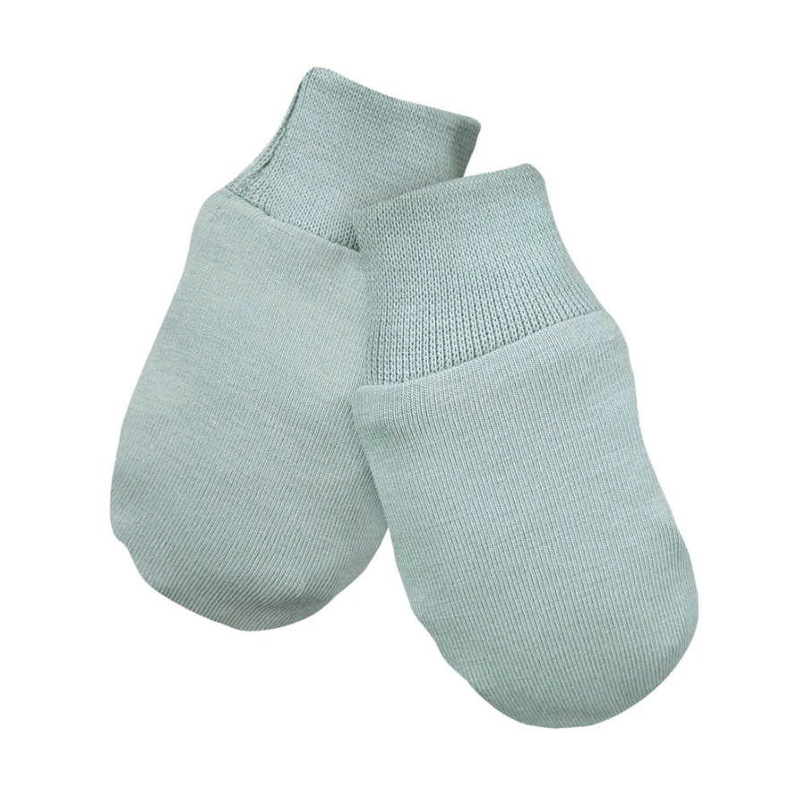 Grüne Babyhandschuhe, 3er-Pack mit Blattmotiv