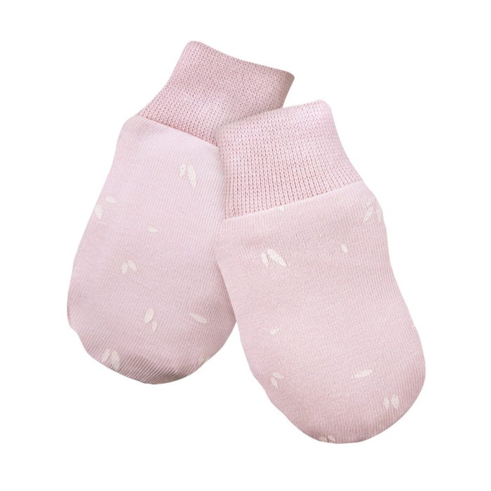 Babyhandschuhe mit Blumenmotiv