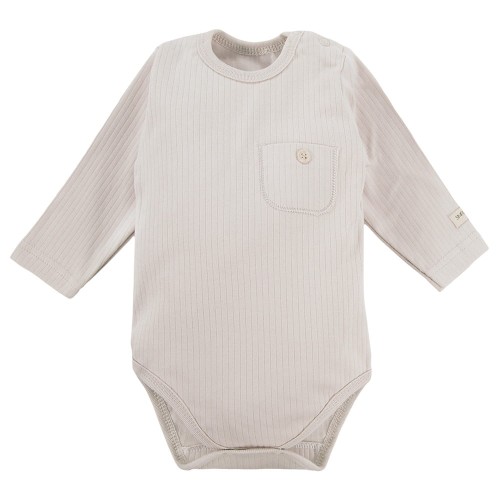 Babybody mit Tasche, beige