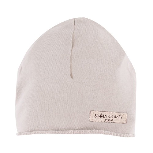Beigefarbene Kinder-Mütze