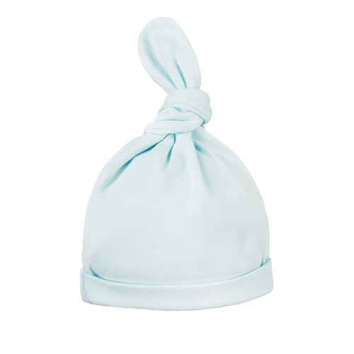 Mütze für Babys mit Schleife, türkis