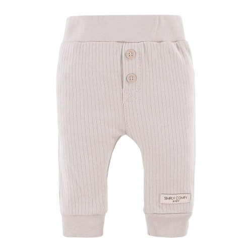 Beige gestreifte Kinderleggings