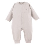 Baby-Strampler ohne Füße, beige