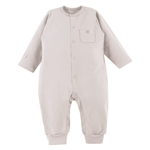 Baby-Strampler ohne Füße, beige