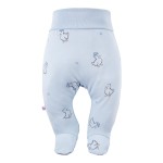 Blauer Baby-Halbstrampler mit Entchen
