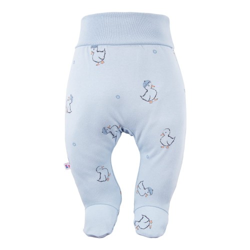Blauer Baby-Halbstrampler mit Entchen