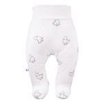 Baby-Halbstrampler in Ecru mit Entchen