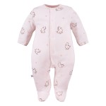 Rosa Baby-Strampler mit Entchen