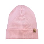 Gestreifte rosa Kinder Mütze