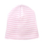 Rosa Babymütze mit Streifen