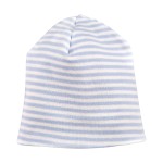 Striped beanie blue