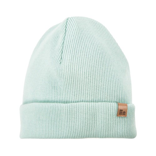 Gestreifte Kinder Mütze in Mint